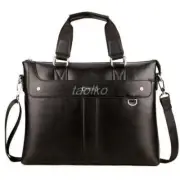 Men's Leather Bag Messenger Laptop Shoulder Business Briefcase Handbag