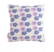 UGG Koolaburra Faux Fur Veronica Tufted Throw Pillow 18X18 Purple Pink Floral