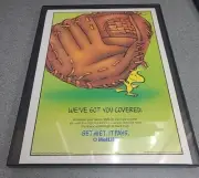 Metlife Insurance Peanuts Woodstock 1993 Print Ad Framed 8.5x11