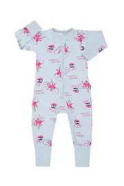 Bonds Baby Long Sleeve Zip Zippy Wondersuit Romper sizes 0 3 Colour Blue