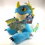 Build A Bear Dreamworks Dragons Stormfly Blue and Yellow Stuffed Animal NEW