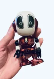 New Ditto Mini Talking Robots Voice Changer Toy w/Posable Body #6 Metal Robo AI
