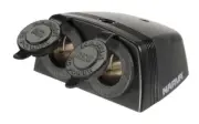 Narva Heavy-Duty Surface Mount Accessory Dual Cig Socket 12V 81160BL