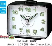 CASIO ALARM DESK CLOCK TQ-218-1BDF TQ218 NEW 12 MONTH WARRANTY