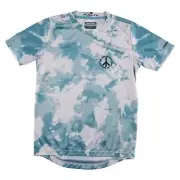 Troy Lee Designs Flowline Youth SS Jersey Plot Ivy Blue Medium