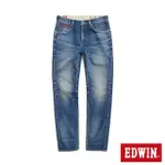 【EDWIN】男裝 BLUE TRIP系列 深色修身直筒牛仔褲(中古藍)