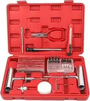 TOMVAES Tire Repair Kit - 68pcs Heavy Duty Tire Repair Tools & Tire Repair Set,Heavy Duty Tire Tube Recovery Plugs for Car, Motorcycle,Tractor, RV, SUV,Lawn Mower
