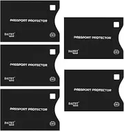 [DAITET] 5 RFID Blocking Sleeves, Passport Protectors, Identity Theft Protection Sleeve Set for Men & Women, with Marking Box