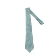 Luciano Barbera NWT Neck Tie in Blue/Green Linen/Cotton Blend Made in Italy