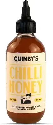 Quinby’s Chilli Honey - Sweet & Spicy Habanero Infused Gourmet Sauce, 200ml