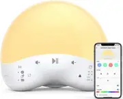 White Noise Machine, Sound Machine with Night Light, 25 Non-Looping Sounds