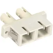 ST to SC Duplex Multi Mode Fiber Optic Optical Coupler Adapter Connector Plastic