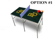 Baylor University Portable Table Tennis Ping Pong Folding Table w/Accessories