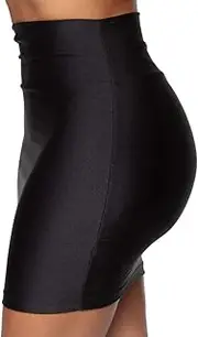 [Nihsatin] Women's Casual Classic High Waisted Stretchy Bodycon Pencil Mini Skirt