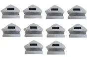 10 pcs 4x4 5x5 6x6 White Garden Solar Fence Post Cap Light 5 LED Bulb 78Lumens