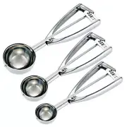 Cookie Scoop Set, Small/1 Tablespoon, Medium/2 Tablespoon, Large/3 Tablespoon