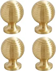 Brass Handles 4 Pack Shoe Cabinet Dot Stripe Bedside Table Handle Single Hole Wardrobe Handle Brass Cabinet Door Drawer Handle Single Hole