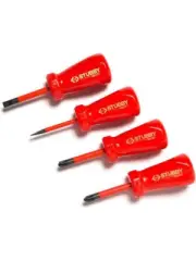 CK Tools Stubby VDE Slim Screwdriver Set of 4 (T48349)