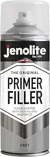 JENOLITE Primer Filler Aerosol Paint | GREY | Flexible Primer with High Filling Properties | Fills Small Dents & Scratches for Smooth Finish | 400ml (13.5fl oz)