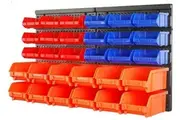 30 Bins Tool Storage Wall Mounted Organiser Parts Garage Workshop Box Heavy Duty