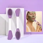 Facial Face Mask Brush Double Ended Silicone Face Mask Clay Mask Applicator>h;