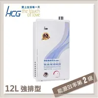 在飛比找PChome24h購物優惠-和成HCG 12L 強制排氣型熱水器 GH-1255-NG1