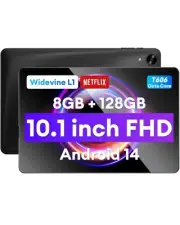 Headwolf Android 14 Tablet 10.1 inch WiFi FHD Display Tablets PC 128GB Octa-Core