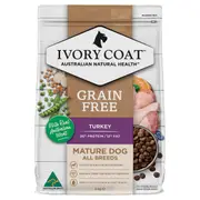 Ivory Coat Grain Free Fat Reduced Senior Turkey Dry Dog Food - 13kg