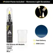 Touch Up Paint For Scania All Models 15083 Blue With Polish Paste