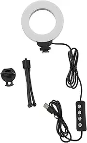 OSOLADY 1 Set Ring Light for Video Conferencing Color Temperature Brightness Portable Clip Tripod Design for Laptop Camera Lighting