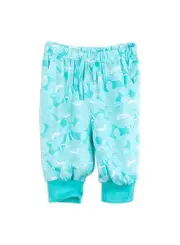 Girls Pumpkin Patch 3/4 drape harem pants Size 6 aqua green