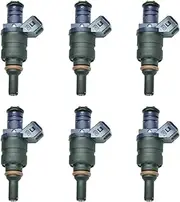 6Pcs Car Fuel Injectors 13537546244 13537546245 13641427240 13641439800 Compatible for BMW Z3 Z4 X3 X5 320i 525i 530i 330i E36 E46 E39 E60