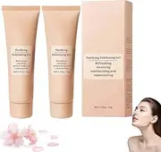QUARXERY Purifying Exfoliating Gel, Moisturizing Cleanses Skin Give, Deep Cleansing Face and Body Exfoliating Scrub Gel, Gentle Exfoliating Facial Cleanser for Various Skin Types (2PCS)
