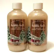 NEW 2 BATH & BODY WORKS BRIGHT LEMON SNOWDROP FRAGRANCE BUBBLE BATH 8 FL OZ ALOE