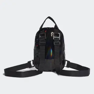 【adidas 愛迪達】BACKPACK MINI PU 黑色 鐳射 迷你後背包(GD1659)