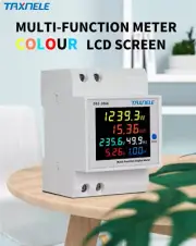 AC Monitor 110V 220V 380V 100A Voltage Current Power Factor Active KWH Electric