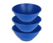 3x EcoSouLife Reusable Bamboo Food Rice/Cereal/Salad Bowl Tableware 128oz Navy