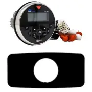 Clarion GR1BT Marine USB/MP3/WMA/BT Receiver with Stinger SEADASH3B Black Mar...