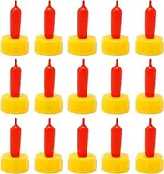 Zreneyfex 15 Pcs Lamb Teat Feeder Sheep Goat Lamb Milk Drink Nipples Soft Rubber Pacifier for Small Animal Feed
