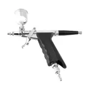 Multi Purpose 2 Cups Side Feed Spray Gun Trigger Airbrush For Art Painting 166
