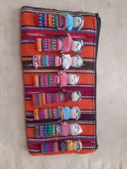 Handmade Mexican Worry Doll Pencil Case Purse