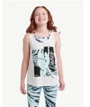 Justice Girls Dance And Gymnastics Tank Top With Built In Bra Size XL
