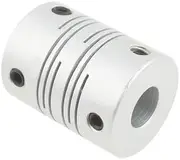 Stepper Motor Flexible Coupling CNC Stepper Motor Flexible Coupling Coupler (6.35x8mm)(Silver)