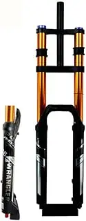 MTB 27.5" Air Suspension Fork 1-1/8" Mountain Bicycle Suspension Forks Travel 140mm Thru-axle 110x15mm Boost Manual Lockout with Rebound Damping AM/FR/DH Mountian Bike Fork