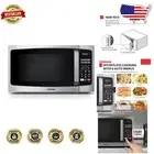 Small Microwave with 900W Power & LED Lighting - Perfect for Dorms & Apartments