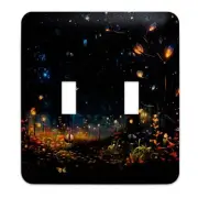 Decorative Switchplate - Fireflies in the Meadow Light Switch Cover, Multiple Si