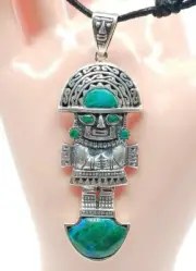Collar Ajustable Hecho a Mano en Plata de Ley 950 con Diseño Tumi - Peruano