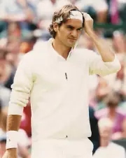 ROGER FEDERER UNSIGNED 8x10 COLOR PHOTO HANDSOME TENNIS PLAYER