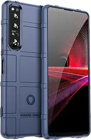 [YJZSKRXFAK] Compatible with Sony Xperia 1 V Case Slim Shockproof Bumper Military Grade Protection Heavy Duty ProtectVe Cover for Sony Xperia 1 V-Blue