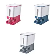 12kg Auto Grain Case Dry Food Cereal Dispenser Kitchen Storage Box